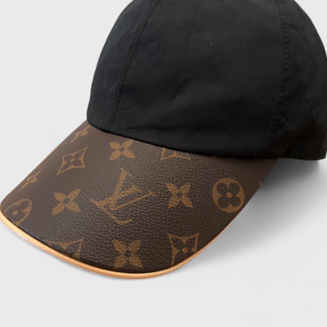 美品 ルイヴィトン キャップ LV ゲットレディー ブラック モノグラム 帽子
