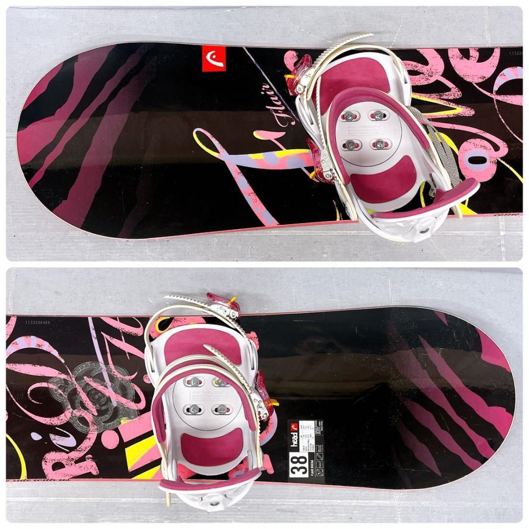 【3点セット】レディース スノーボード HEAD FLAIR ROCKA 138