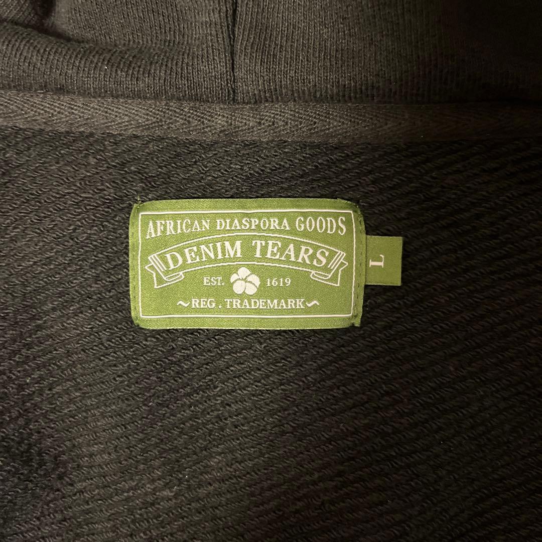 【極美品】 DENIM TEARS ジップ パーカー Lサイズ