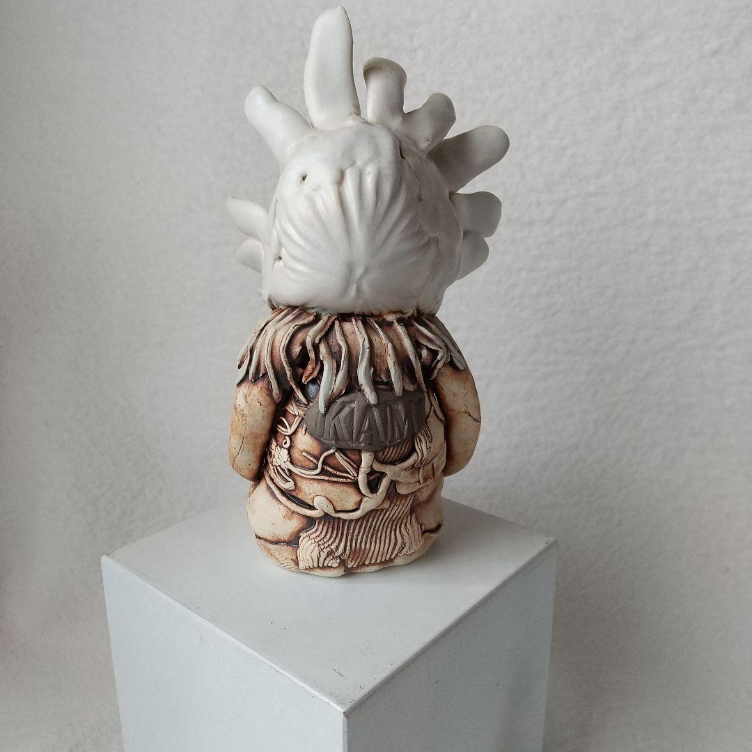 陶器人形 作家物 花とウサギの妖精 インテリア オブジェ