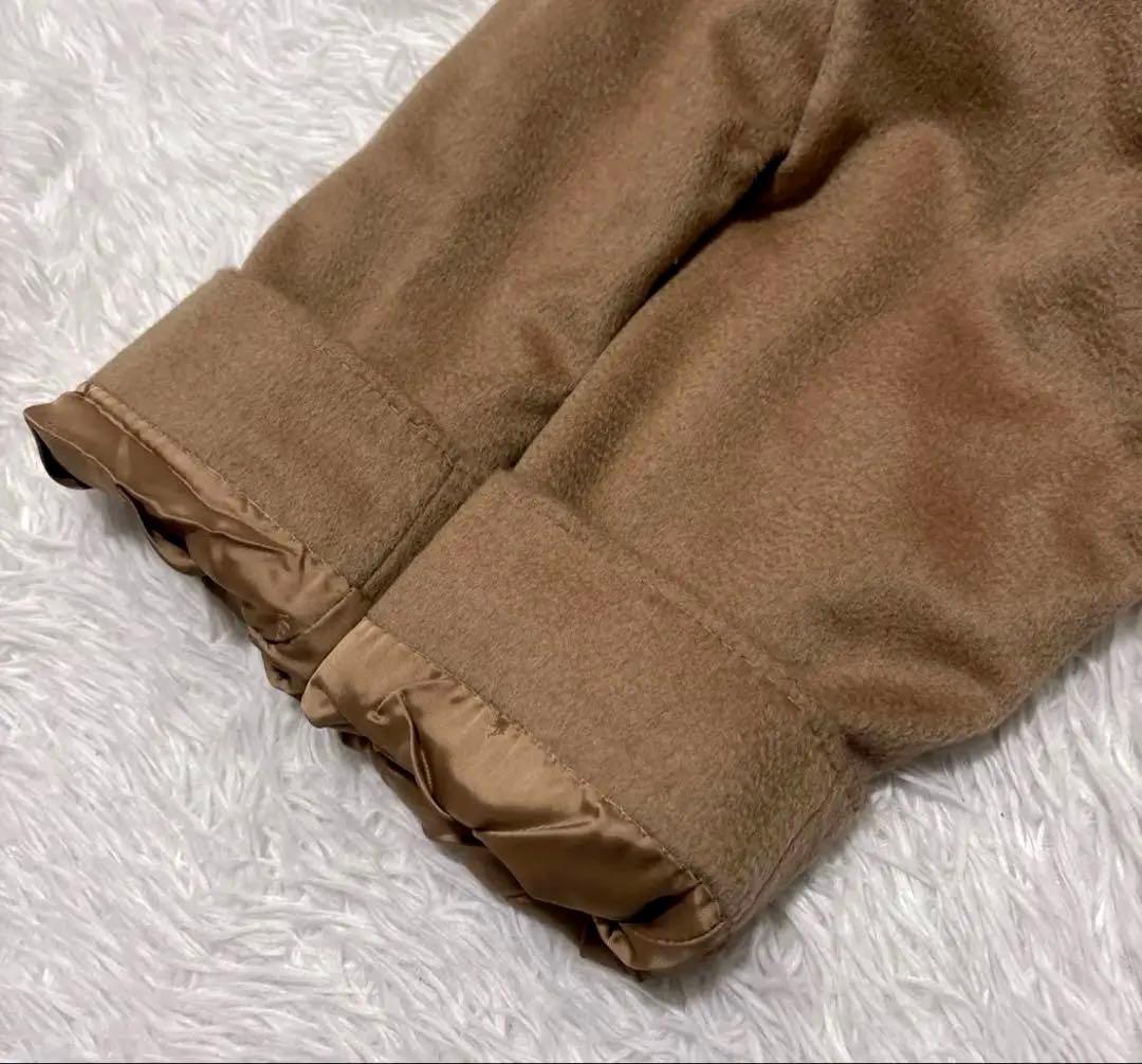 Max Mara 白タグ キャメル100% ロング チェスターコート 36