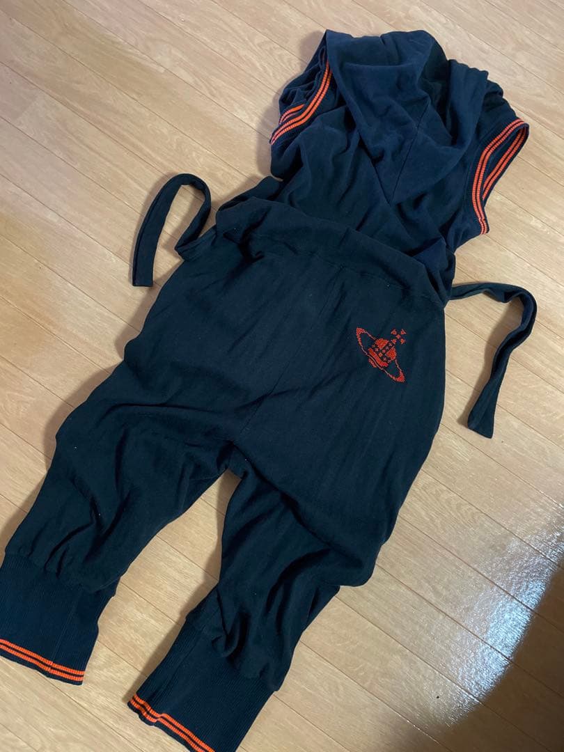 VivienneWestwood 希少オールインワン オーブ刺繍 フード つなぎ