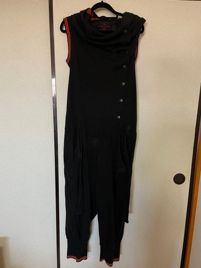 VivienneWestwood 希少オールインワン オーブ刺繍 フード つなぎ