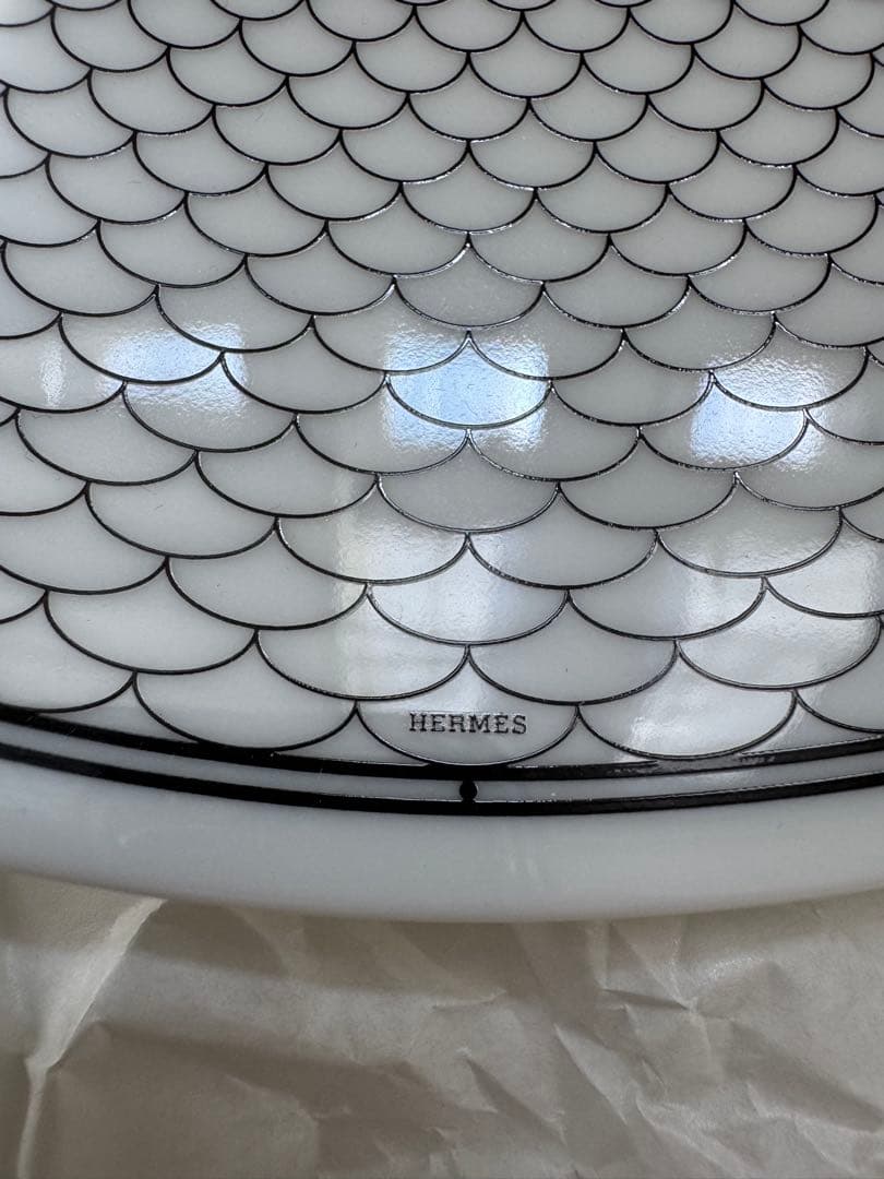 ⭐️未使用品⭐️HERMES⭐️網目模様の丸型皿