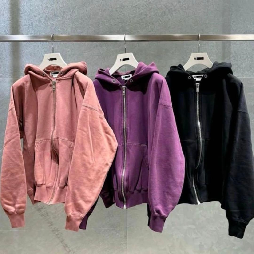完売品 24SSＨBEAUTY&YOUTHスウェット ジップフーディパーカー