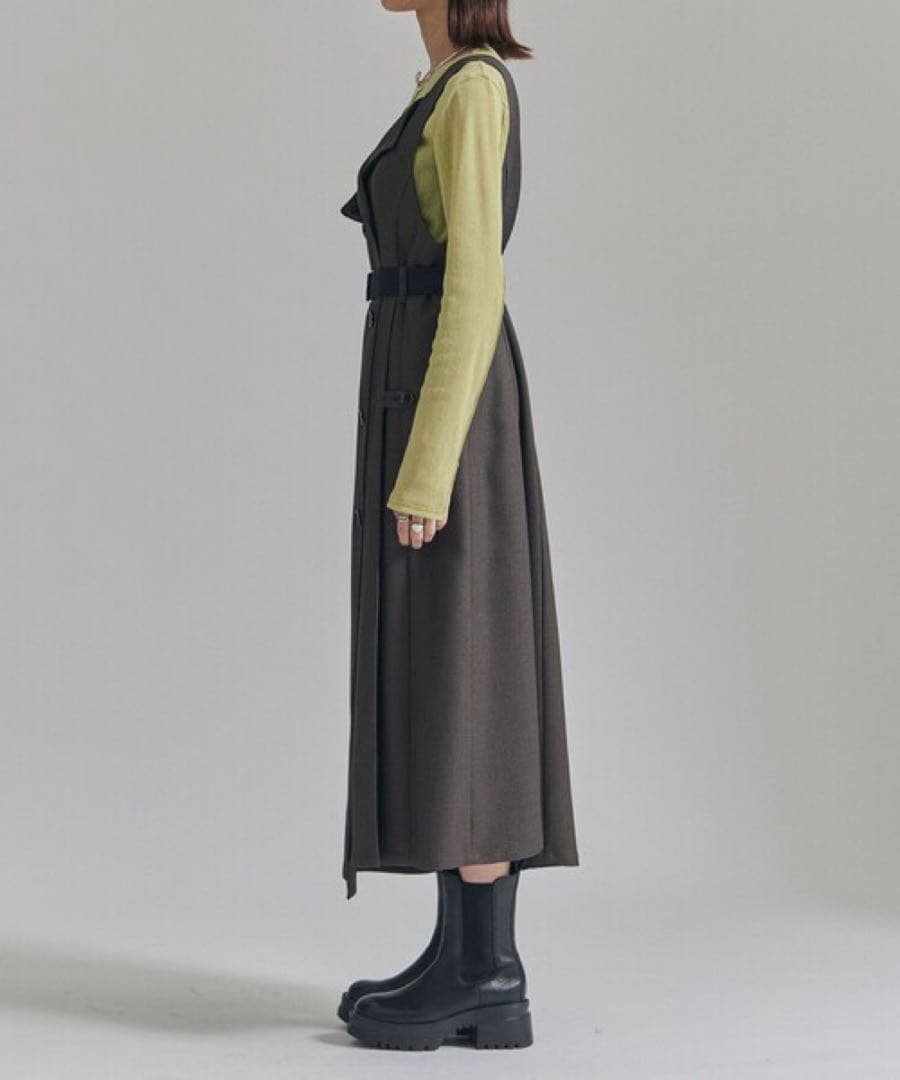 トレンチラべルジャンパースカート｜ウォッシャブル/防シワ
