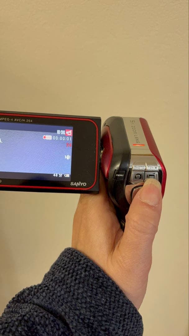 人気 希少 レア SANYO Xacti DMX-CA9 レッド ザクティ