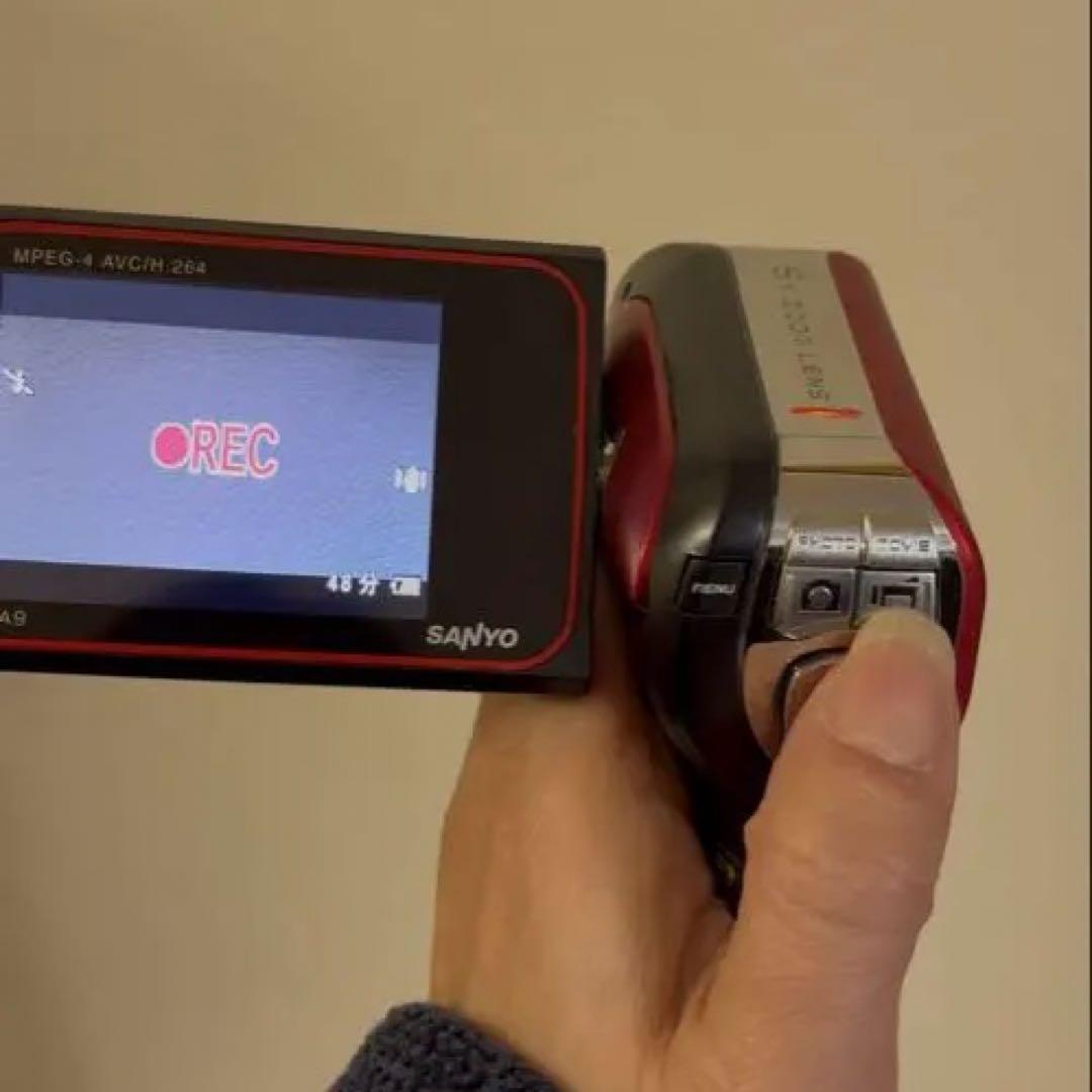 人気 希少 レア SANYO Xacti DMX-CA9 レッド ザクティ