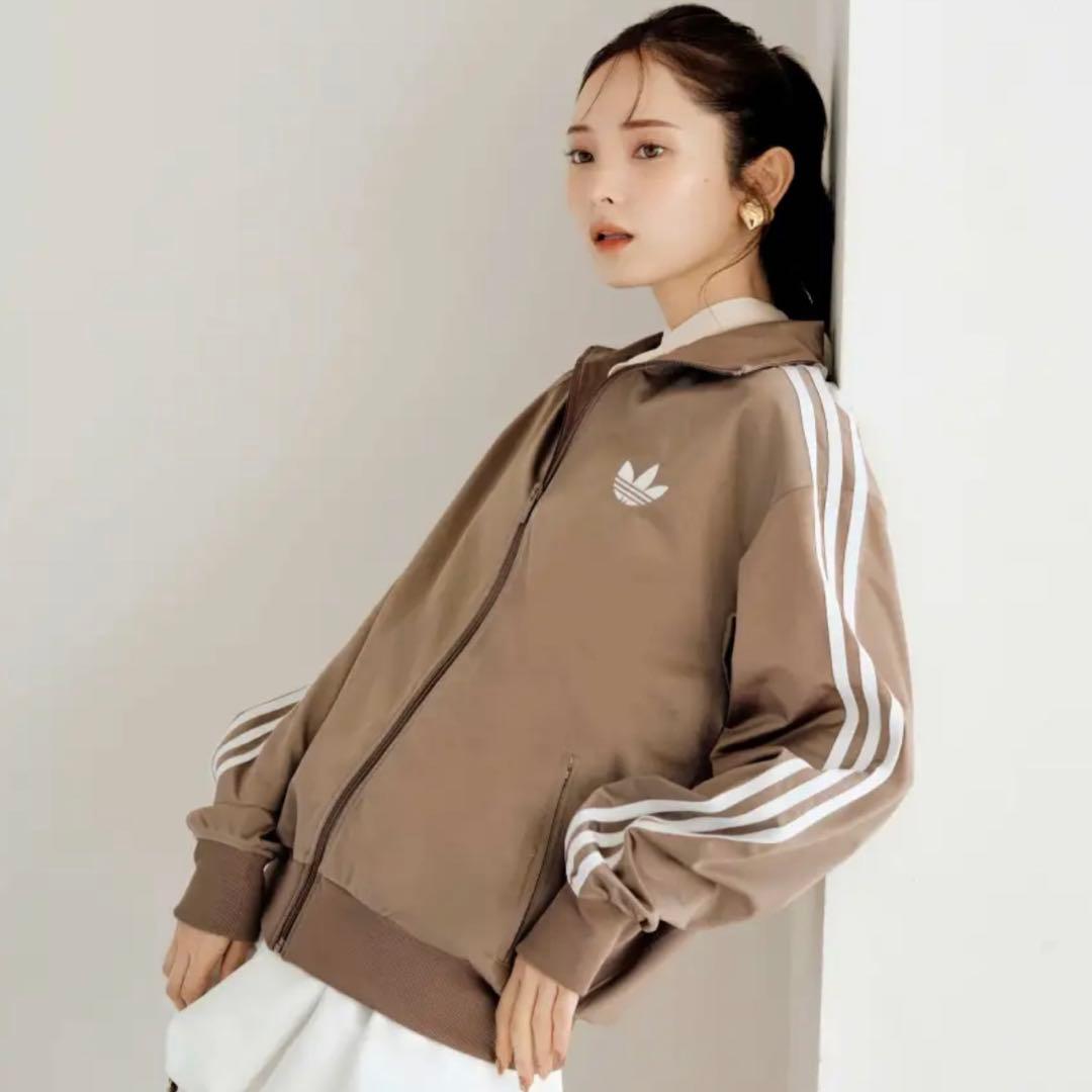 新品XL⭐️adidas スナイデル トラックジャケット モカブラウン×ホワイト