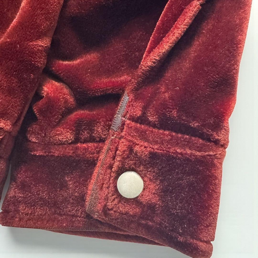 ヴィンテージ　Venaless　ベロア　ジップアップブルゾン　ジャケット　M