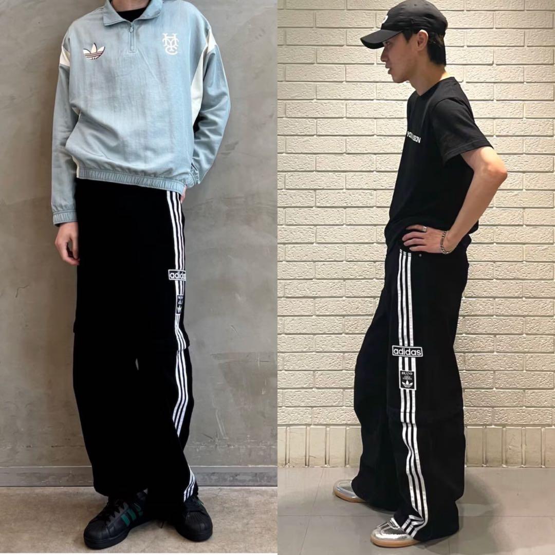 新品28】★当日発送★アディダス アディブレイク 2-IN-1 デニムパンツ 黒