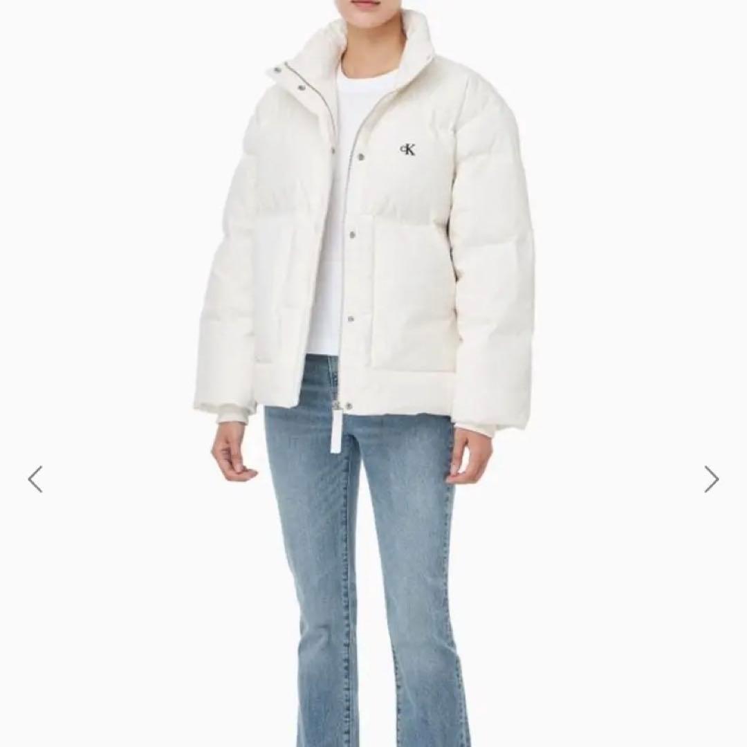 カルバンクライン アイボリー ダウンジャケット