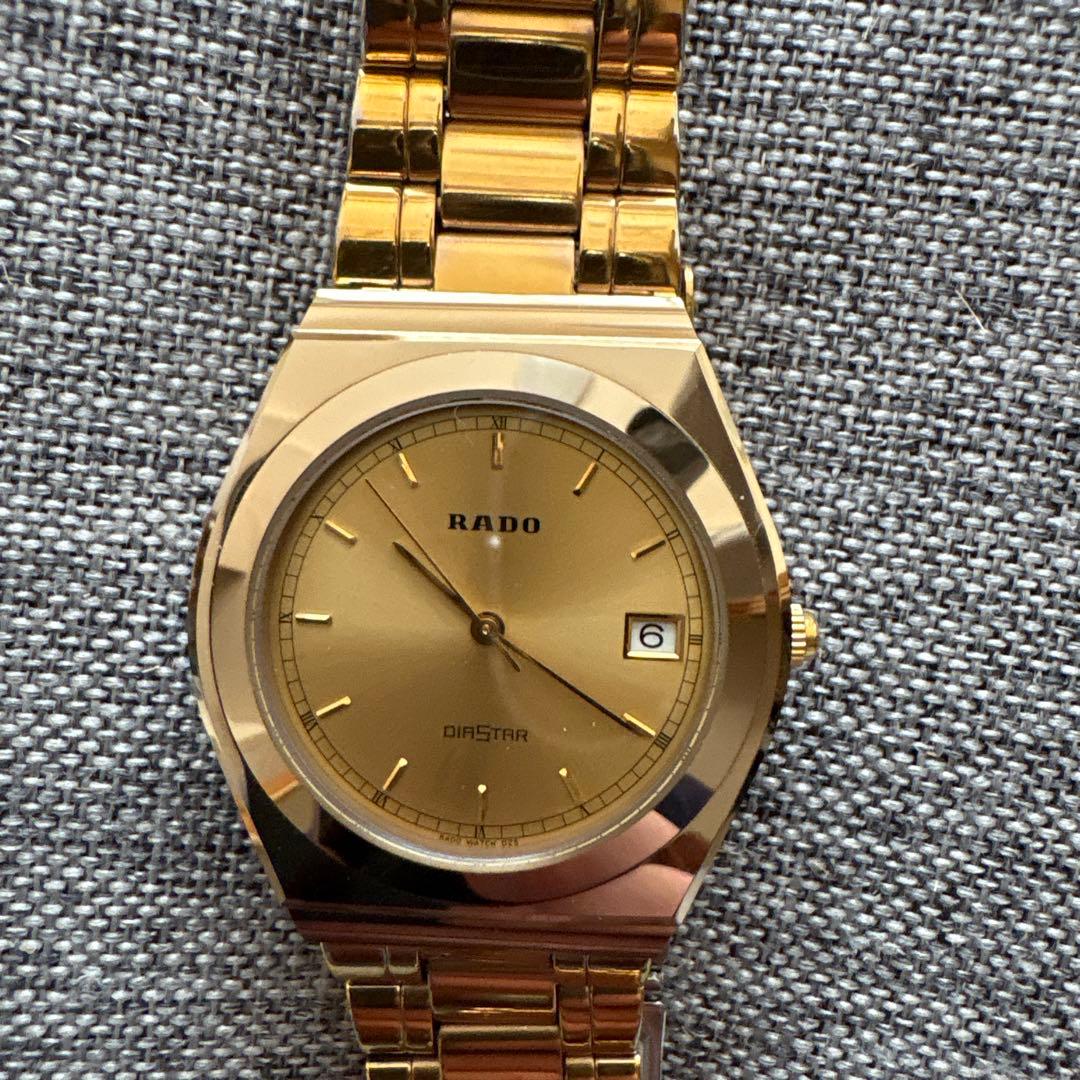 RADO クォーツ ゴールド 大人の魅力　《美品》　稼働品