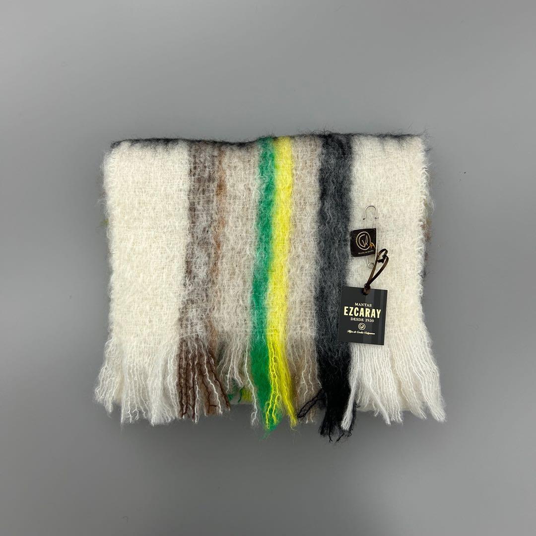 【新品タグ付き】MANTAS EZCARAY（マンタスエスカライ）モヘアストール