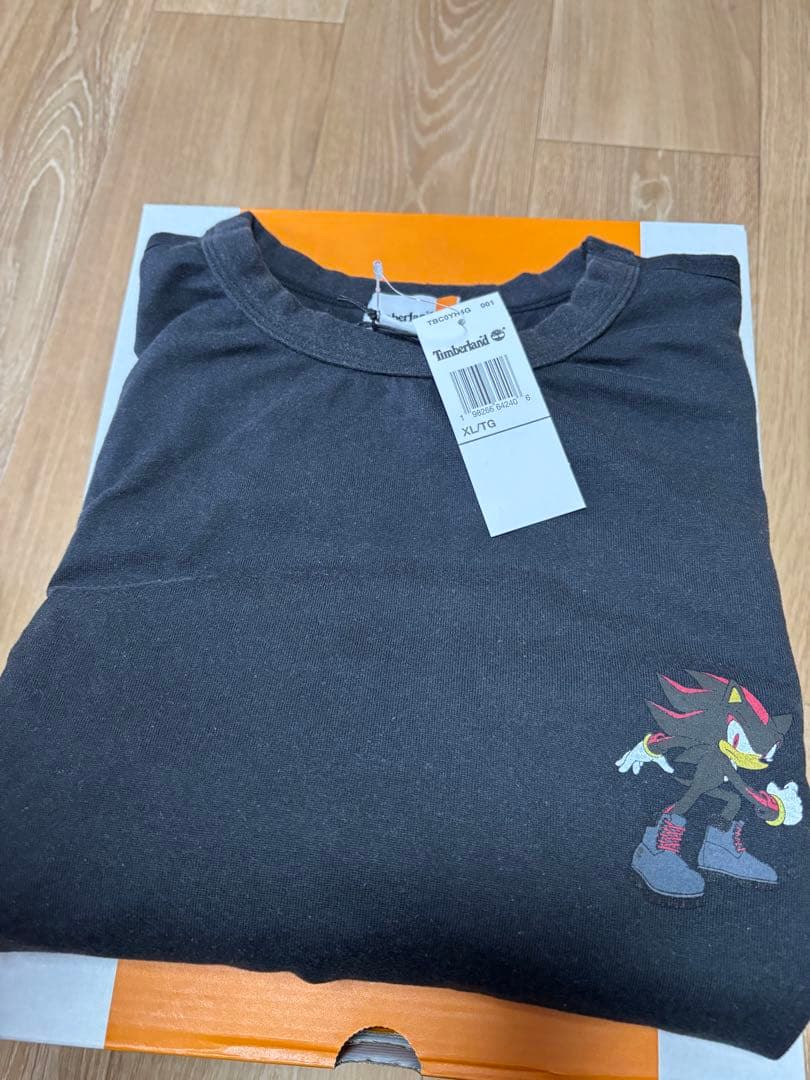 XL Timberland Sonic シャドウ・ザ・ヘッジホッグ Tシャツ黒い