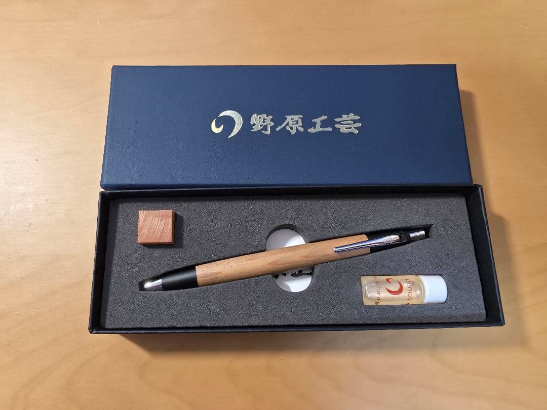 野原工芸 スリムボールペン 木曽桧(木曾檜)