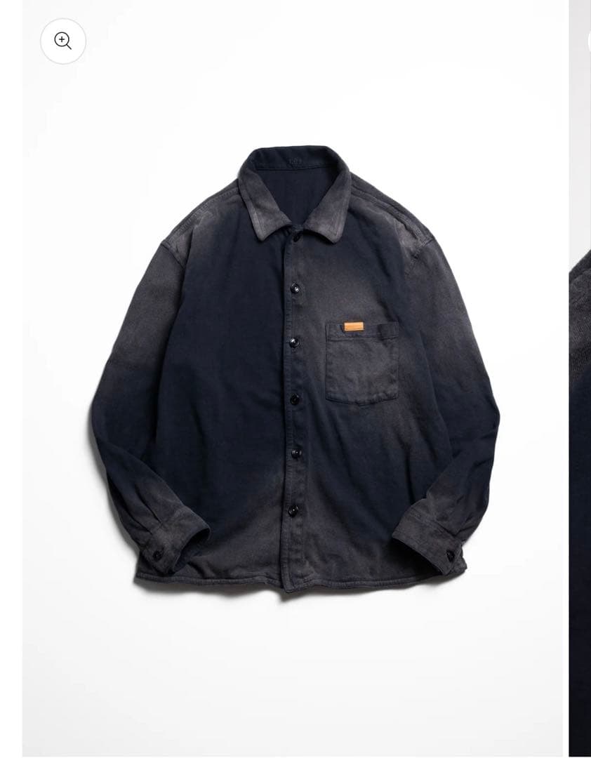 トップス khoki 26SS Faded Memory Shirt BLACK 2