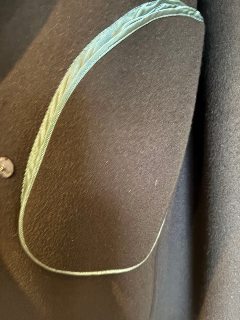 トゥモローランド　スーパーダブルフェイス ベルテッドコート　ネイビー