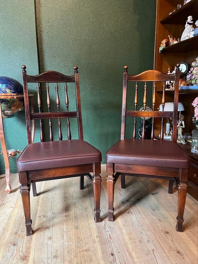 飛騨 キツツキ 椅子セット アンティーク インテリア 当時物 昭和レトロ 喫茶店