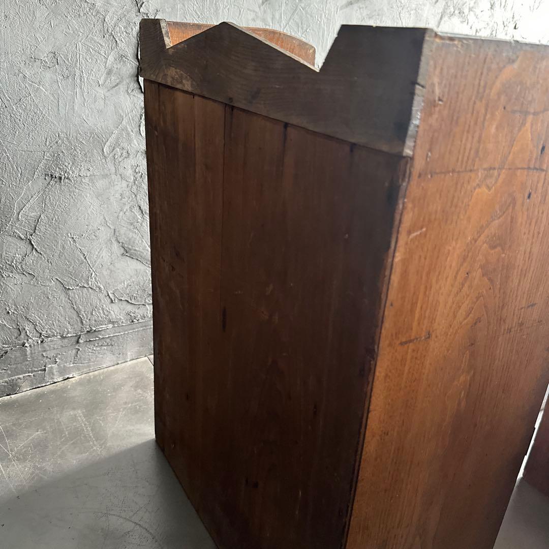 瞬間的お値下げ❗️ヴィンテージ　ミニガラス戸棚　食器棚　書棚