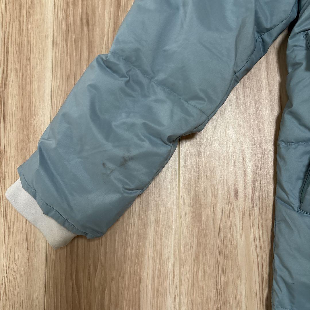 【希少カラー】ノースフェイス ロングダウン ベンチコート 肩ロゴ レディースM