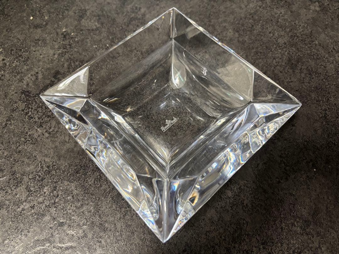 BVLGARI（ブルガリ）灰皿 角型 エキセントリカ 14cm　※未使用・美品