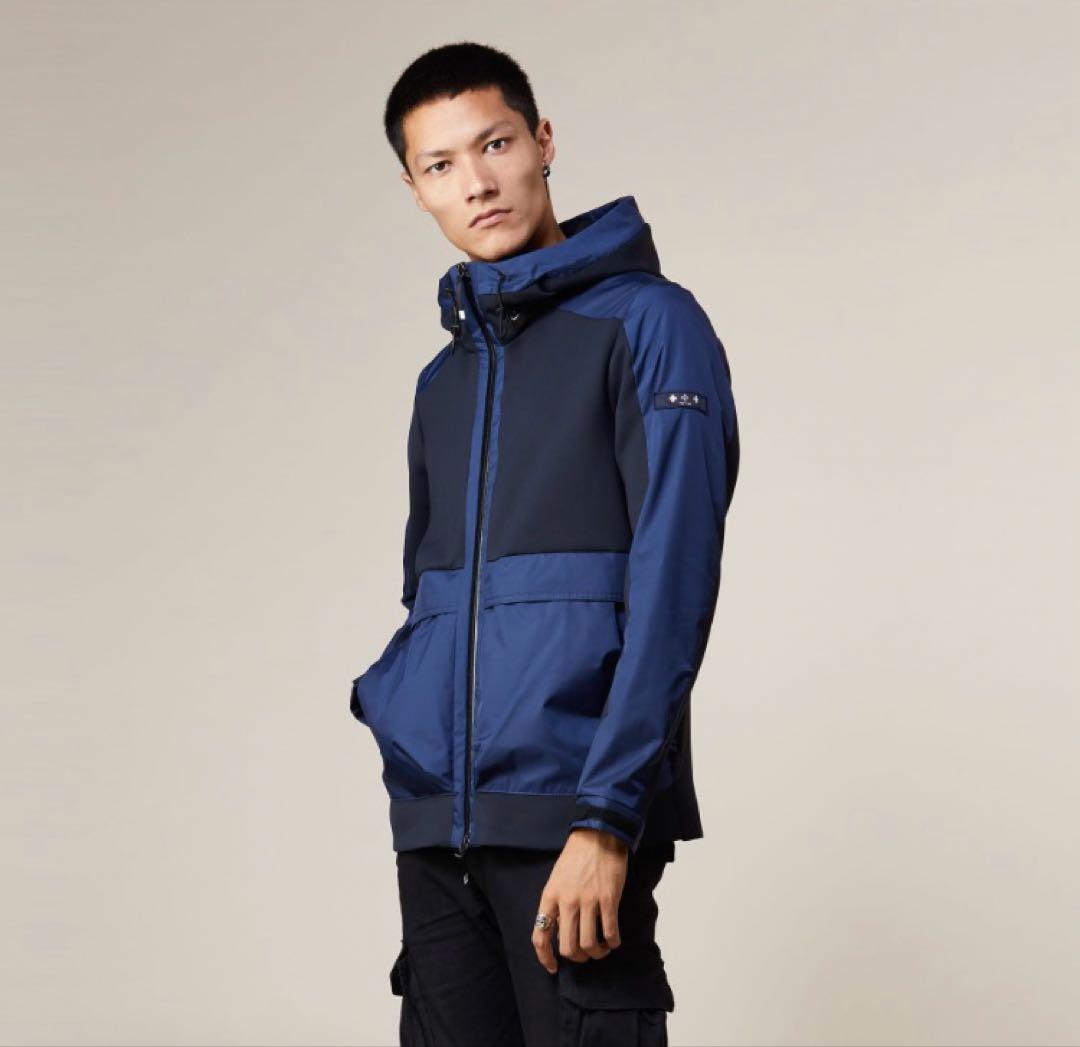 【レア】TATRAS タトラス ナイロンパーカー フーディー ネイビー ブルー