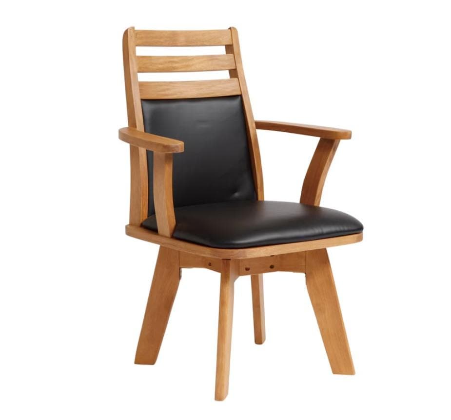 CD DC CB　2脚　ダイニングチェア　アームチェア肘付　ナチュラル＊ブラック