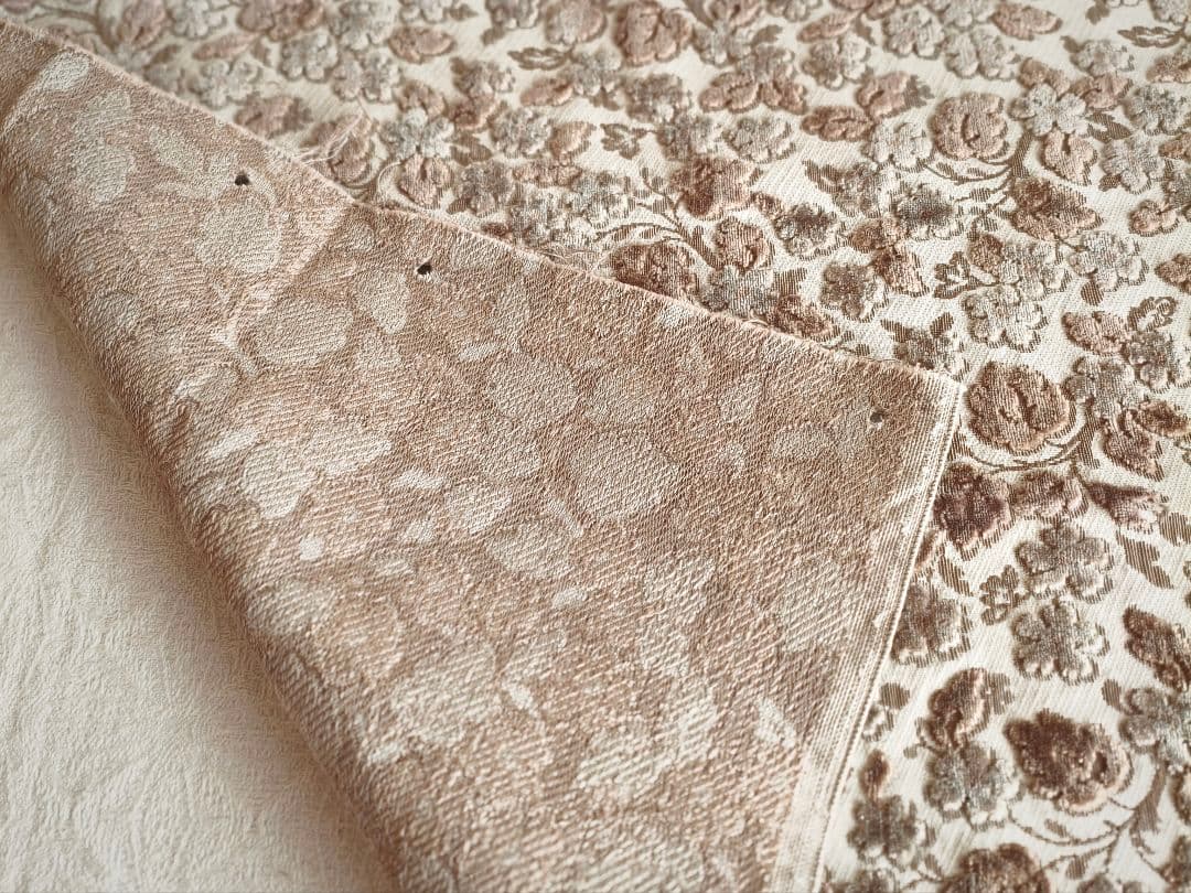 * vintage textile ❀ ふんわり お花柄 テキスタイル