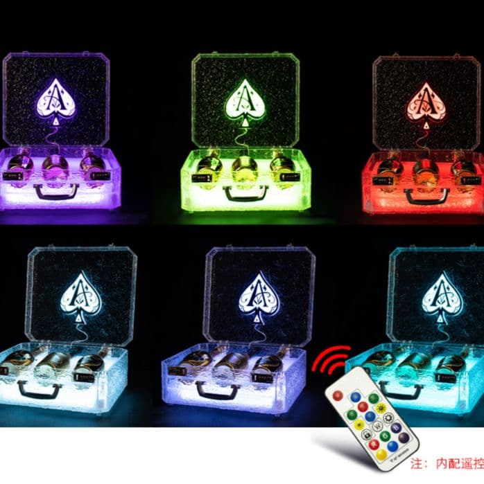ボトルケース　LED　アタッシュケース ディスプレイ シャンパン　サプライズ