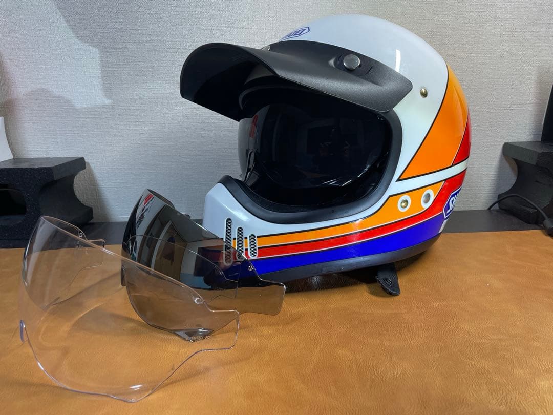 SHOEI ex-zero スモーク　ミラーシールド　純正バイザー　サイズL