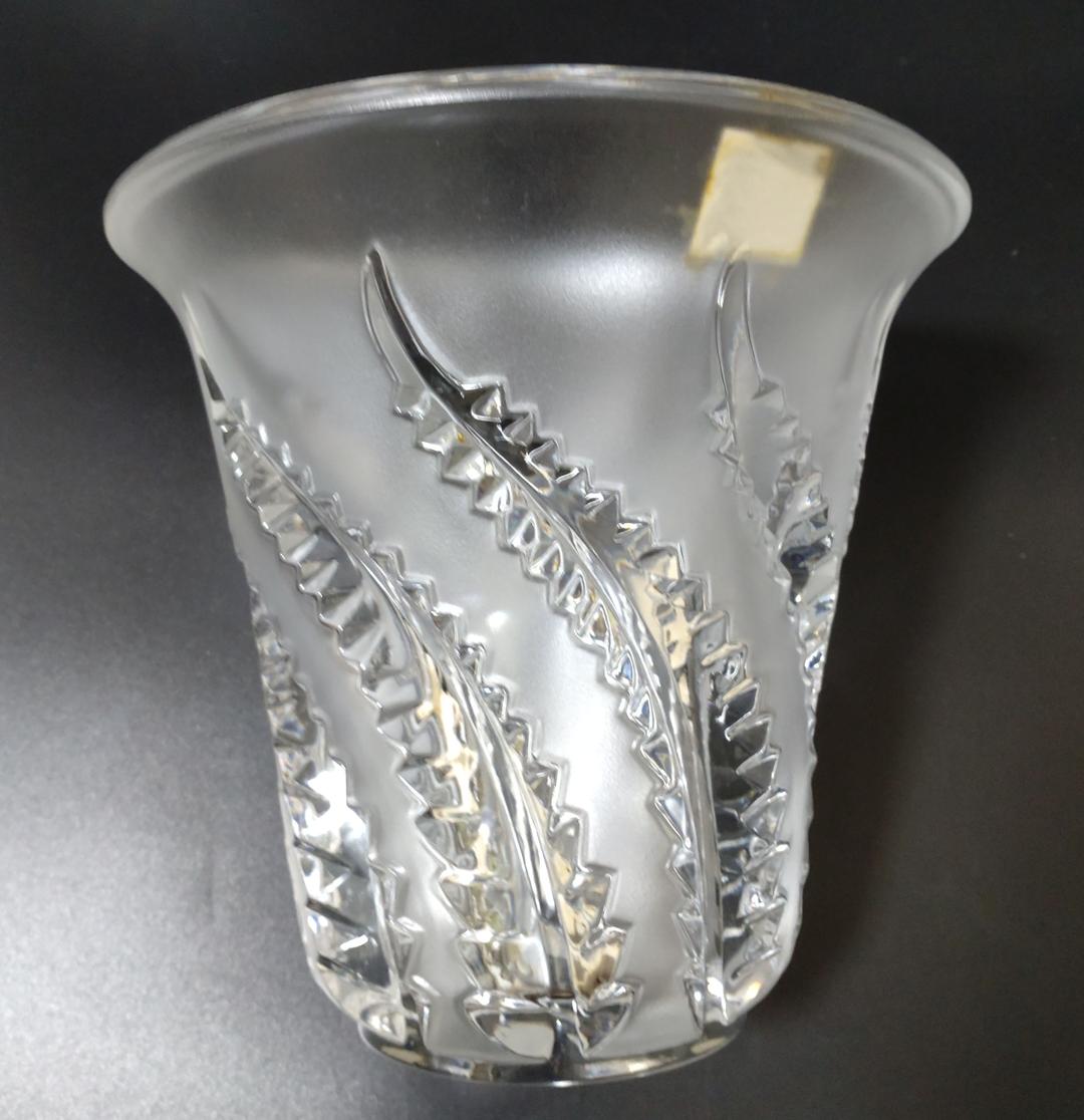 ルネラリック　LALIQUE ロベリア　Lobelia 植物シダ　VASE