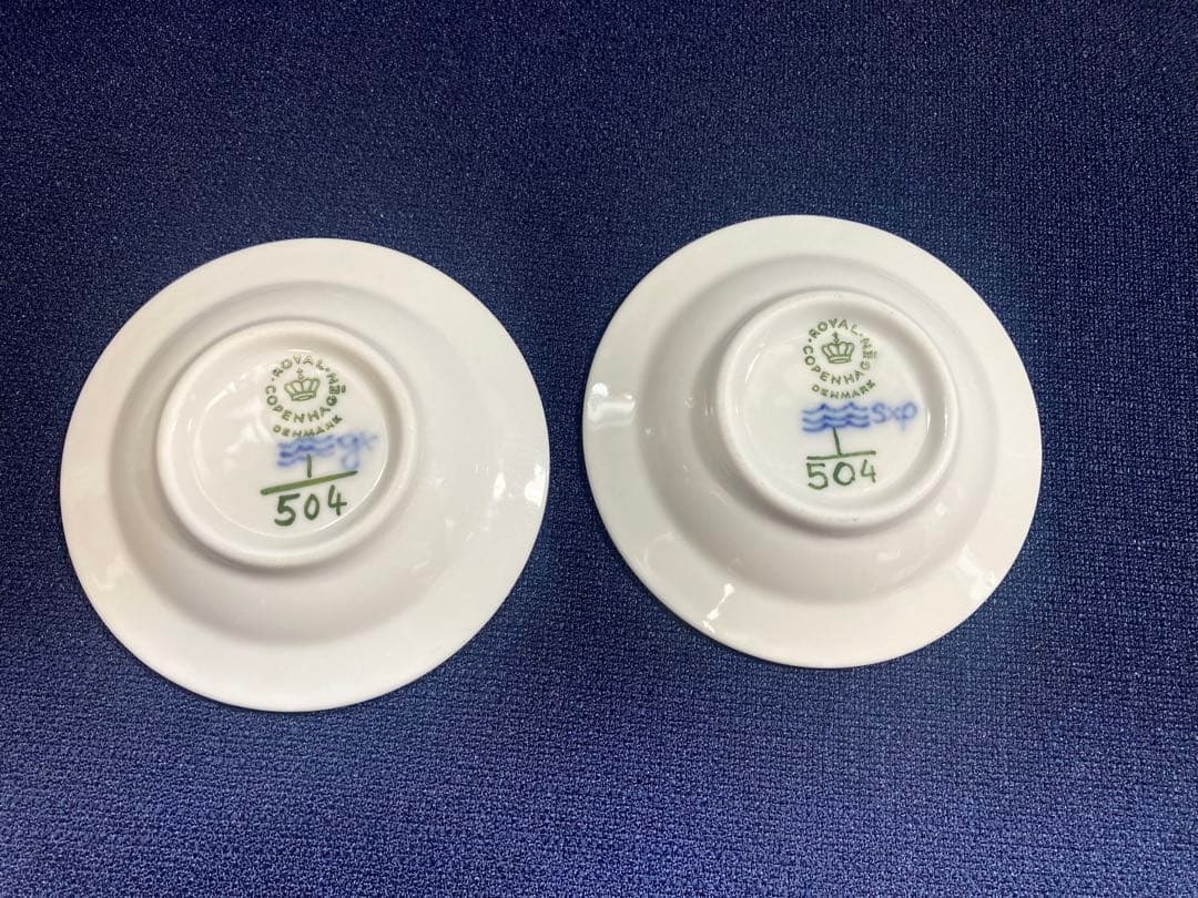 む*ん様 ロイヤルコペンハーゲン ブルーフルーテッドハーフレース 小皿7.5㎝×