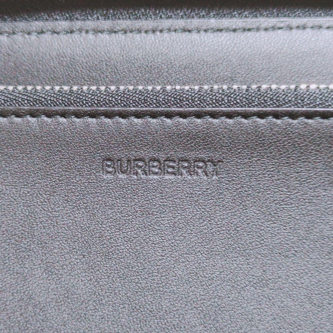 現行 極美品 BURBERRY ラウンドジップ 長財布 新ロゴ 2024SS