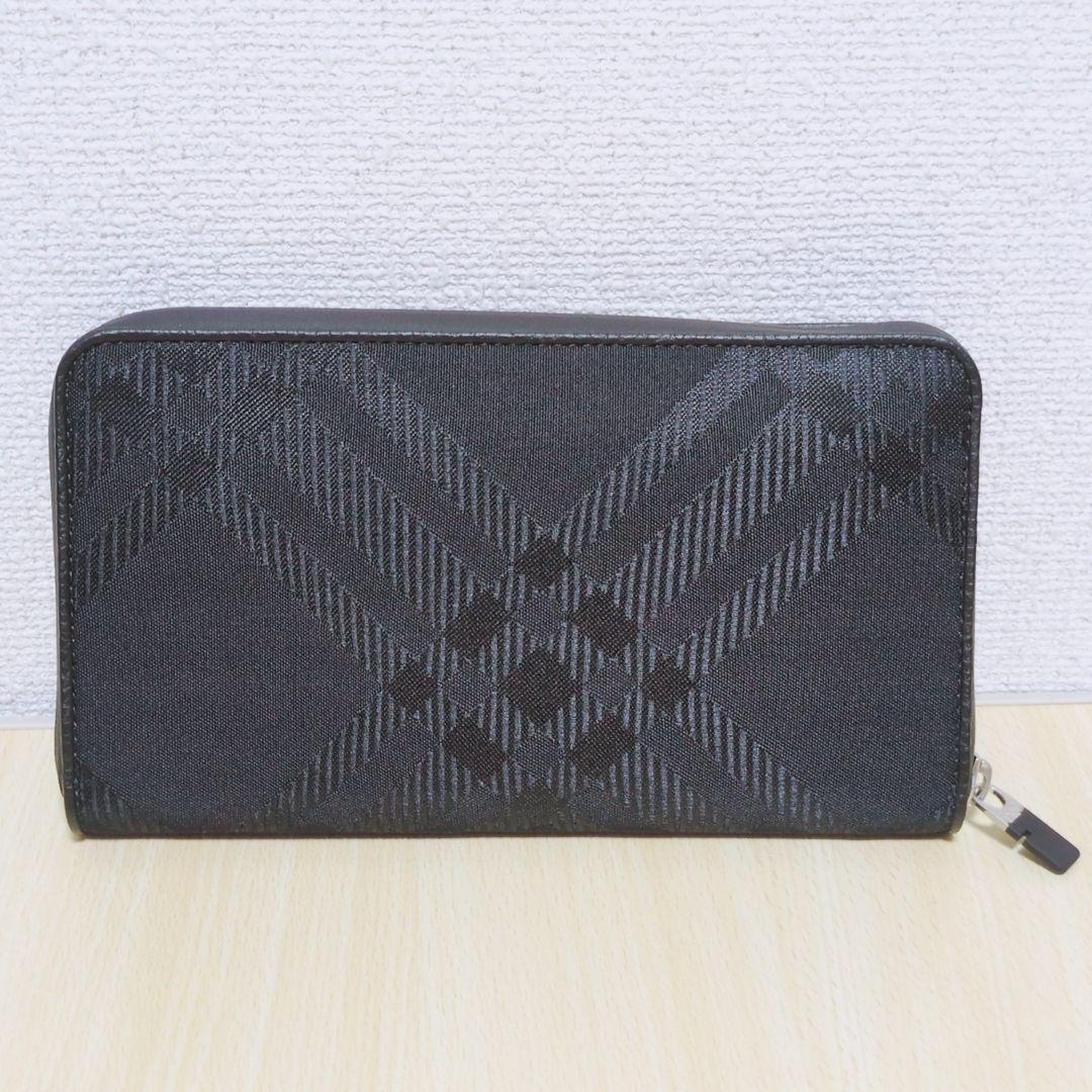 現行 極美品 BURBERRY ラウンドジップ 長財布 新ロゴ 2024SS