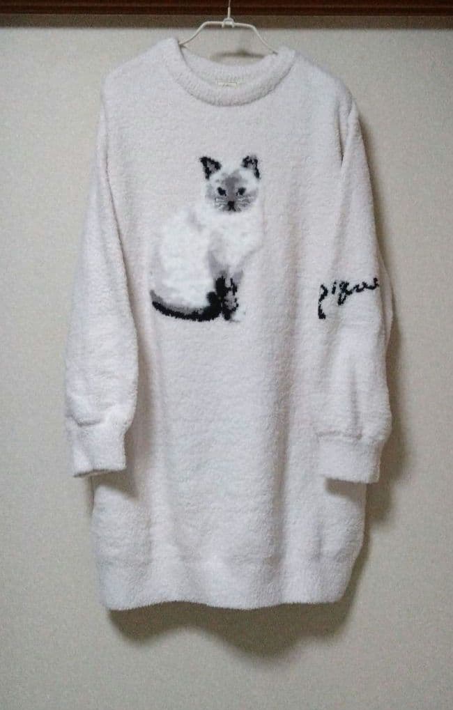 gelato piqueジェラートピケ☆猫柄ルームワンピース☆ねこネコcat