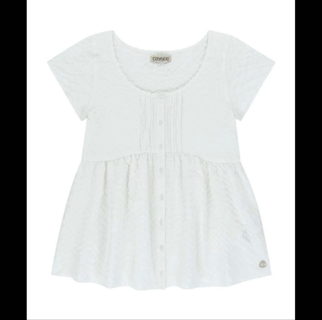 COYSEIO PINTUCK BLOUSE ホワイト