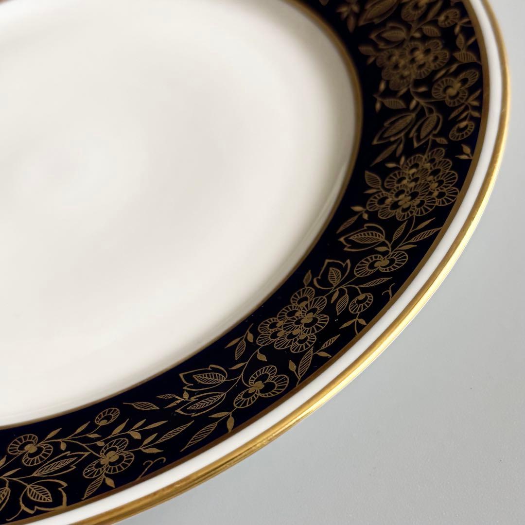 ドイツ製ヴィンテージ　Weimar　コバルトブルー　金彩花模様【稀少品・未使用】