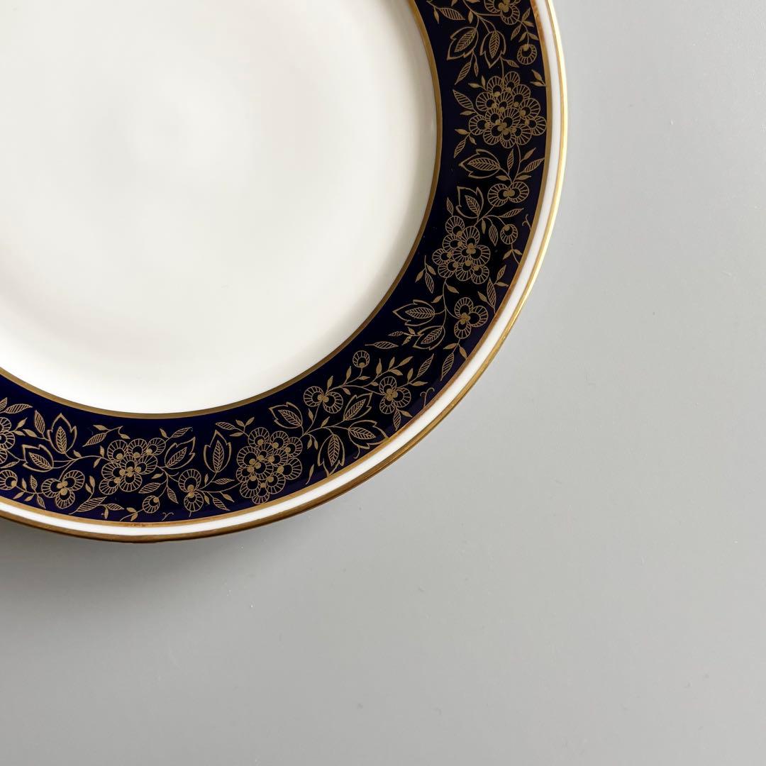ドイツ製ヴィンテージ　Weimar　コバルトブルー　金彩花模様【稀少品・未使用】