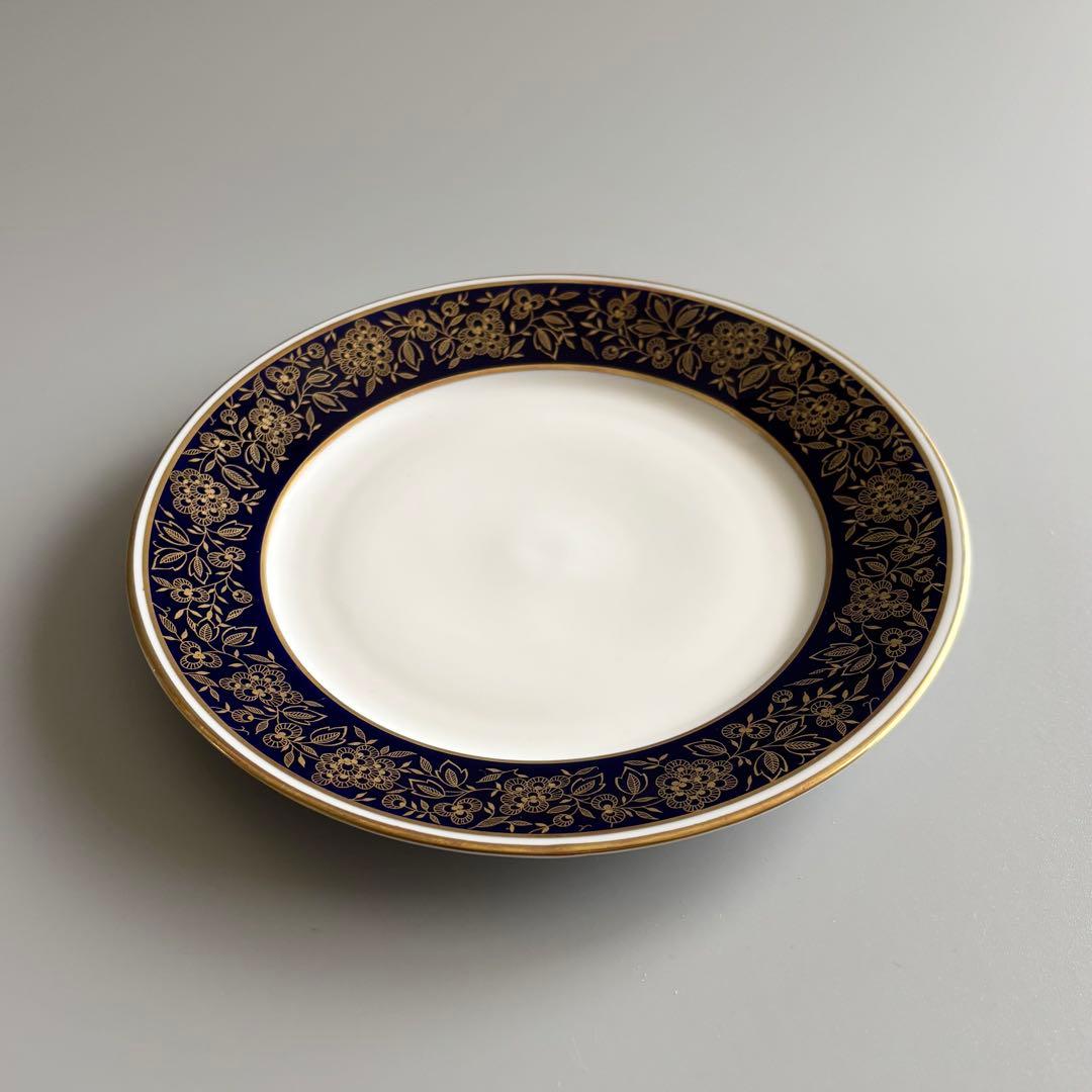 ドイツ製ヴィンテージ　Weimar　コバルトブルー　金彩花模様【稀少品・未使用】