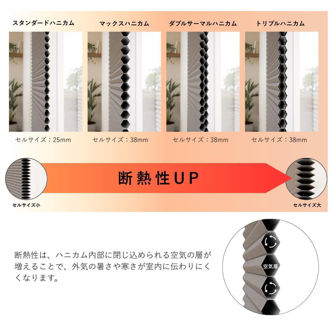 未使用　ハニカムシェード　ピュアホワイト　153×195.3