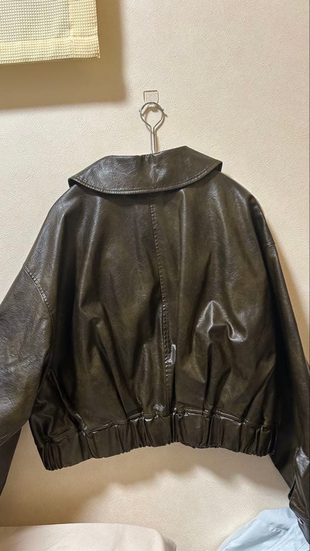 ブラウンレザージャケットシールームリンあおいコラボCOELIE コエリー