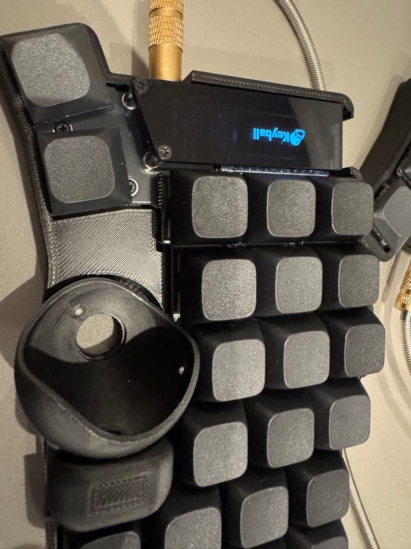 【新品】keyball44 完成品　動作確認済み　スモークアクリル　付属品付き