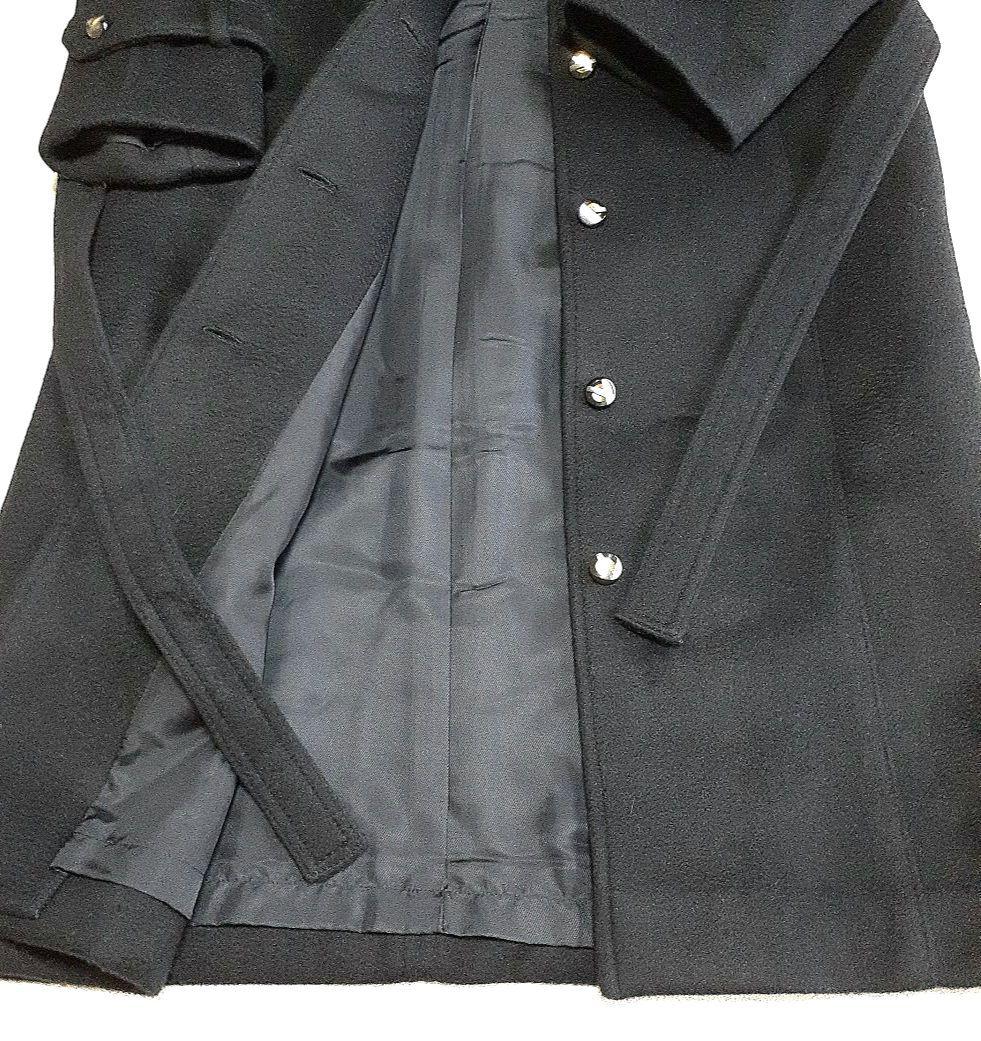 MADAM RAY ファー付きカシミア100%ブラックロングコート　新品未使用