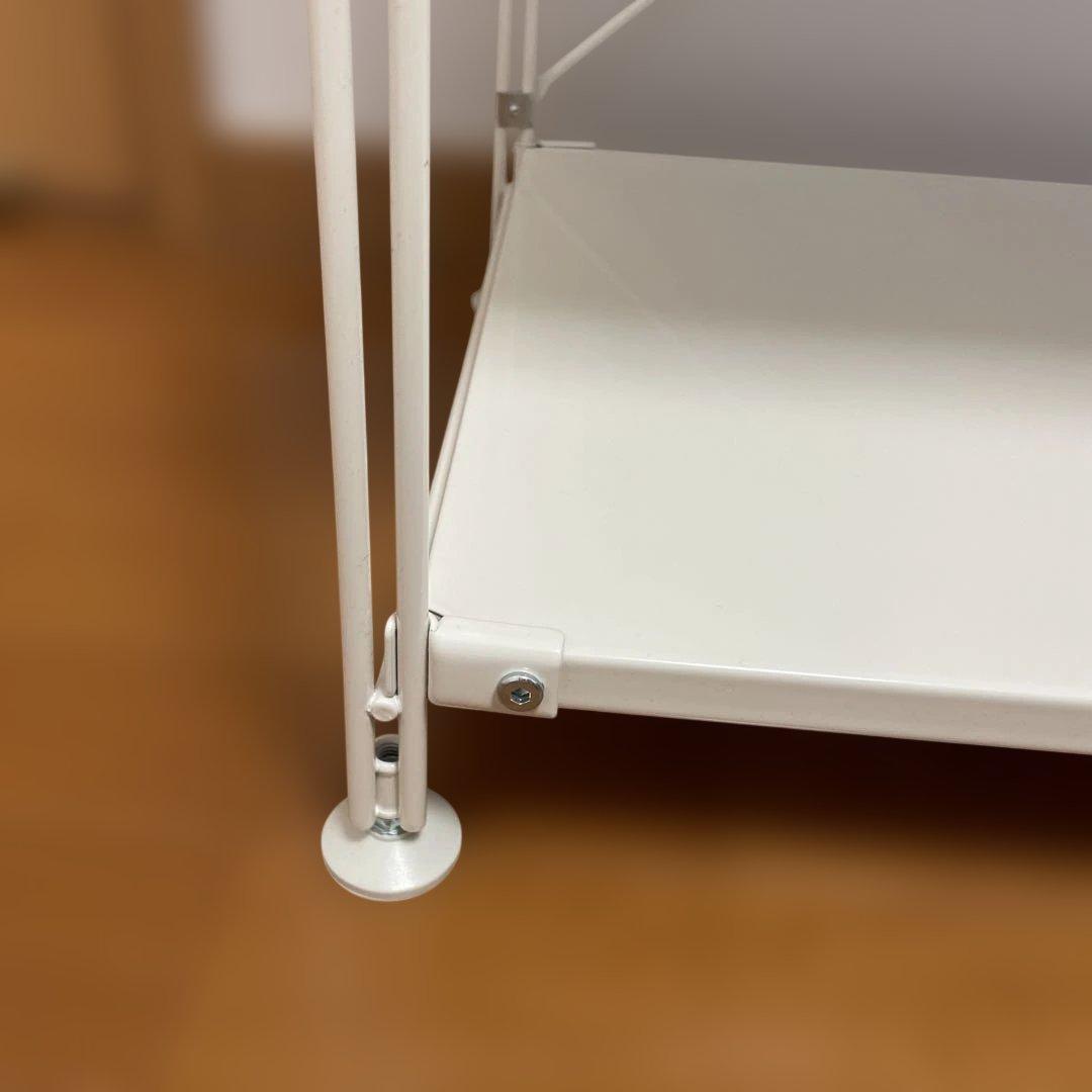 【美品】無印良品スチールユニットシェルフ・棚セット・ワイド・小・ライトグレー