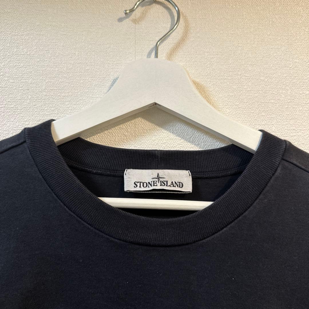 STONE  ストーンアイランド ヘビーウェイト ロンT ブラック