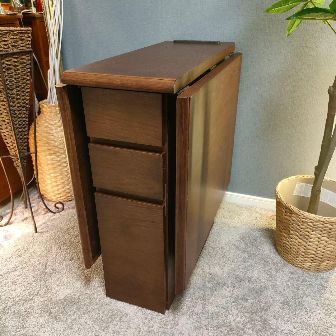 折りたたみ バタフライテーブル コンセントUSBポート付き