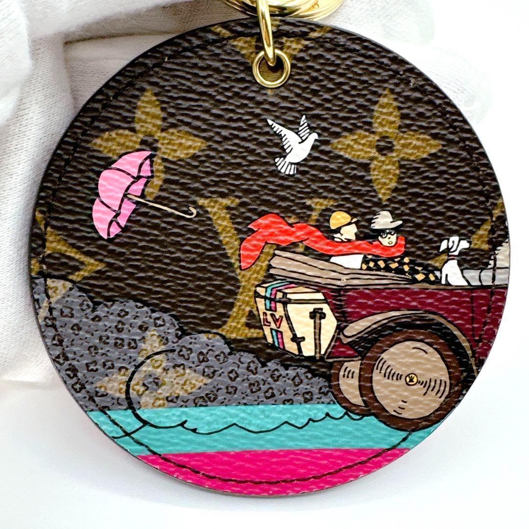 ルイヴィトン モノグラム イリュストレ トラベル キーリング M65138