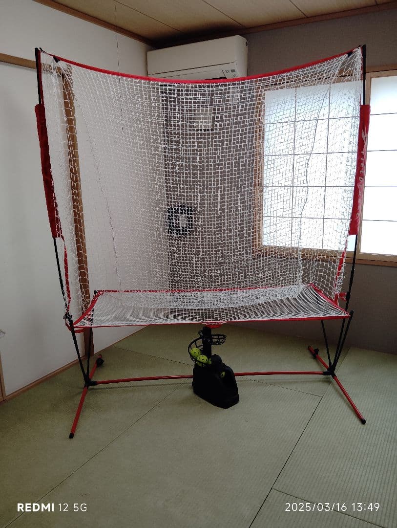 FIELD FORCE ネット＆トスマシン 折りたたみ式 赤白