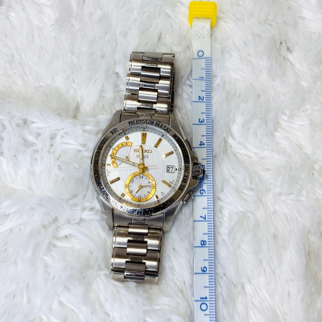 セイコー ドルチェ SADA001 電波ソーラー チタン 稼働 ジャンク